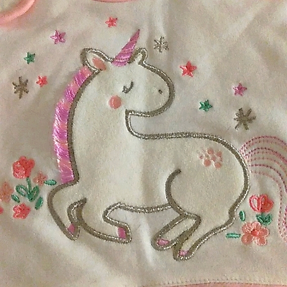 ☆NWT☆Sweet NB Girl ~EMMA'S GARDEN" Unicorn Print Winter Sleep Sack/Blanket Sleep - Picture 12 of 14